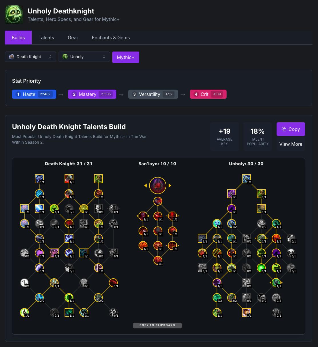 Build Optimizer Interface